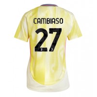 Maglia Calcio Juventus Andrea Cambiaso #27 Seconda Divisa Donna 2024-25 Manica Corta